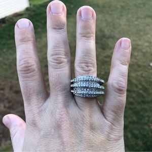 Silver Statement Cocktail Ring